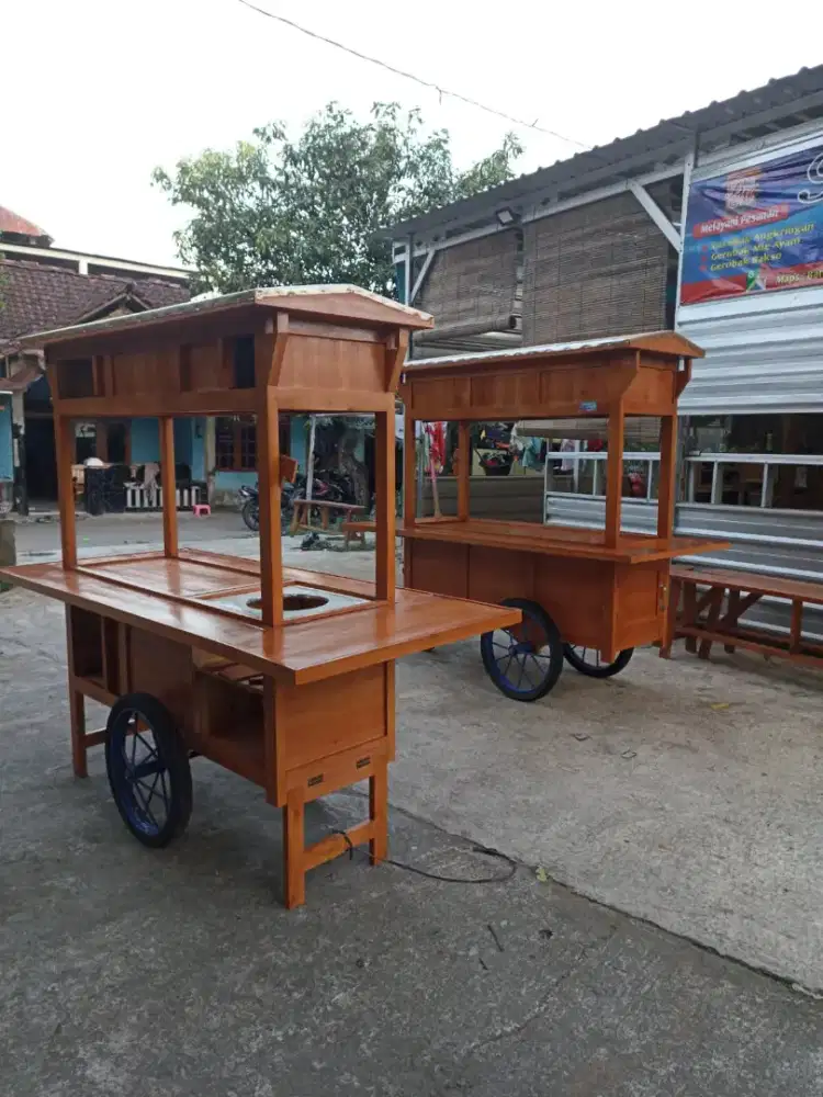 Gerobak Angkringan Bakso Mie Ayam PeceL Bubur Sate Martabak Ronde dlL