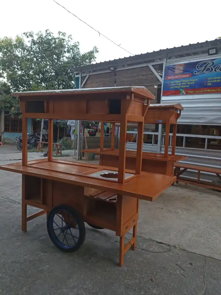 Gerobak Angkringan Bakso Mie Ayam PeceL Bubur Sate Martabak Ronde dlL