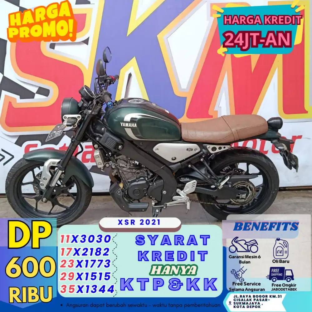 ( xsr tahun 2021 DP:600 surat-surat lengkap cash credit
