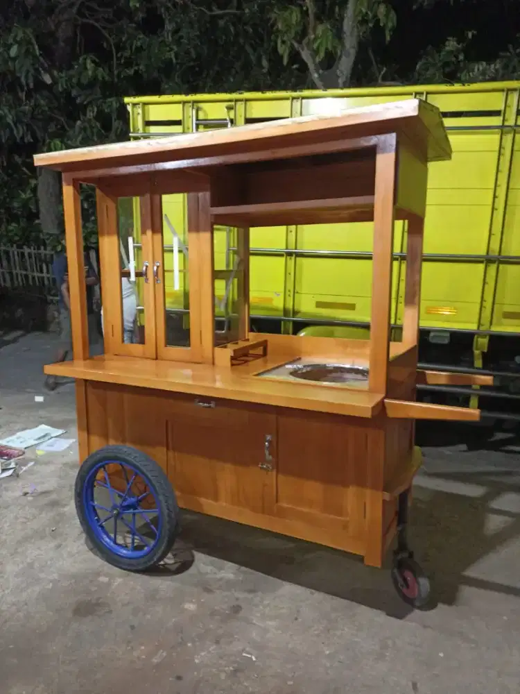 Gerobak Angkringan Bakso Mie Ayam PeceL Bubur Sate Martabak Ronde dlL