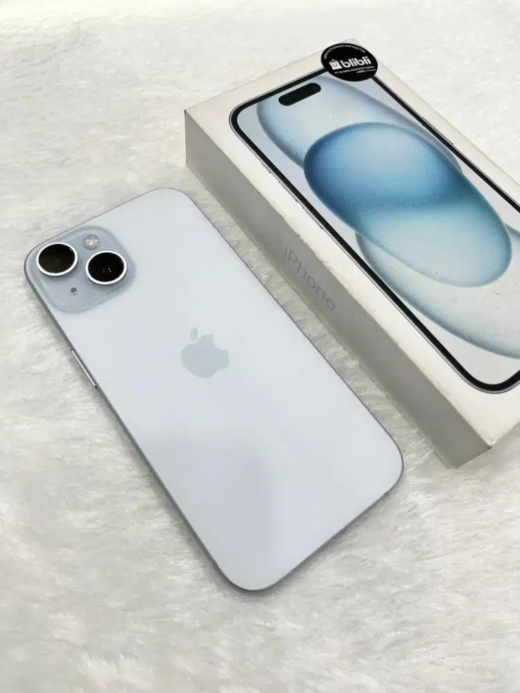 Iphone 15 128gb blue, resmi iBox (like new)