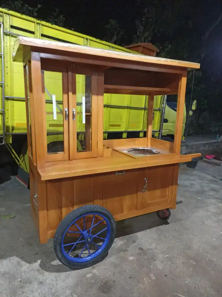 Gerobak Angkringan Bakso Mie Ayam PeceL Bubur Sate Martabak Ronde dlL