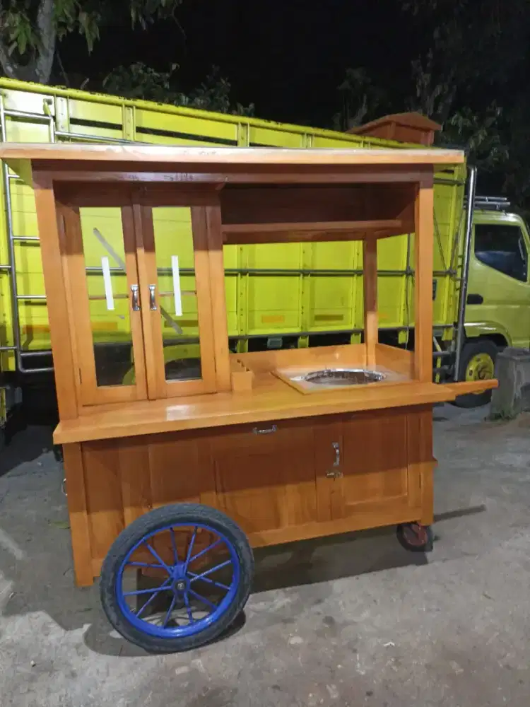 Gerobak Angkringan Bakso Mie Ayam PeceL Bubur Sate Martabak Ronde dlL