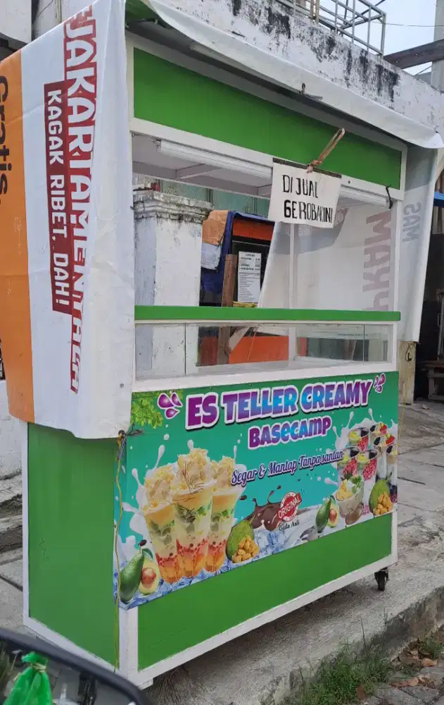 Di jual gerobak bekas ayam geprek