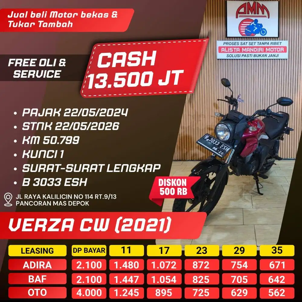 VERZA CW 2021 CC 0% KREDIVO TOKPED SPAYLATER INDODANA GOPAYLATER