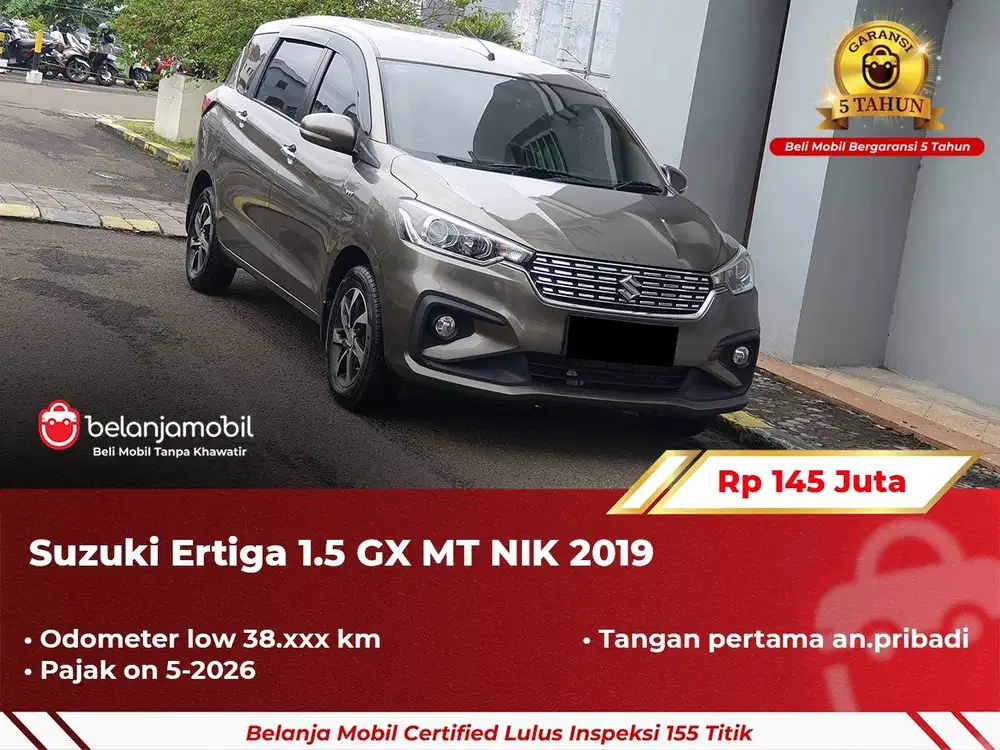 [ GARANSI 5TH ] Suzuki Ertiga 1.5 GX MT Manual 2019 2020