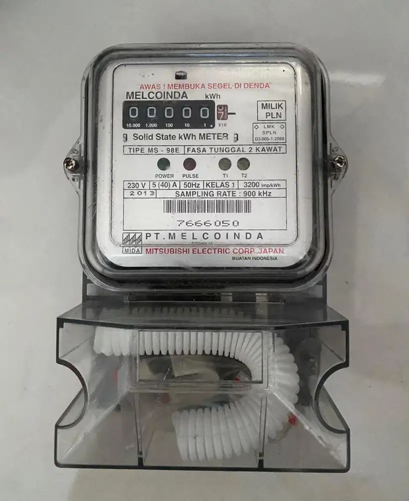 KWH METER MELCOINDA ANALOG 1 PHASE 5.40 (Pascabayar) BARU