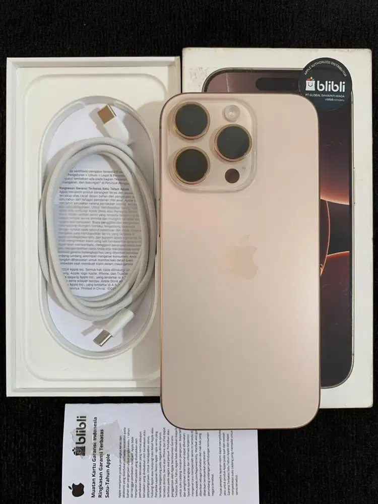 iPhone 16 Pro 256gb resmi Likenew