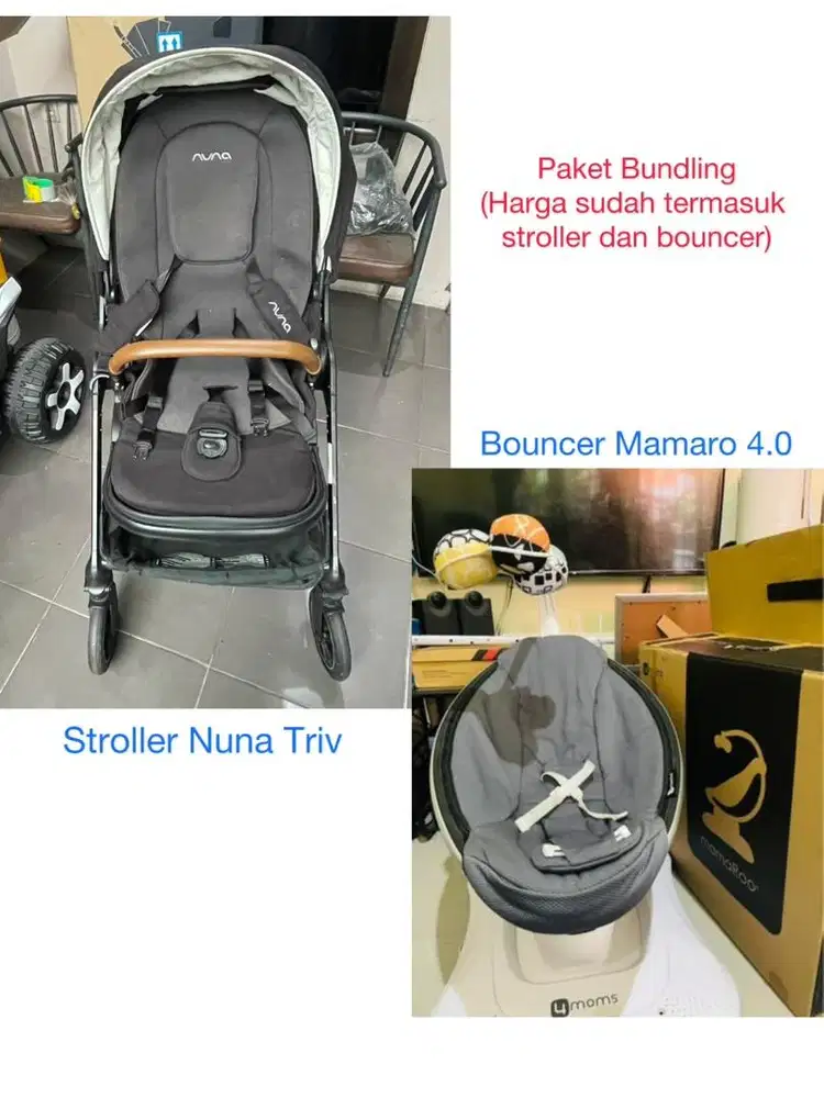 Stroller nuna triv & Bouncer mamaroo 4.0