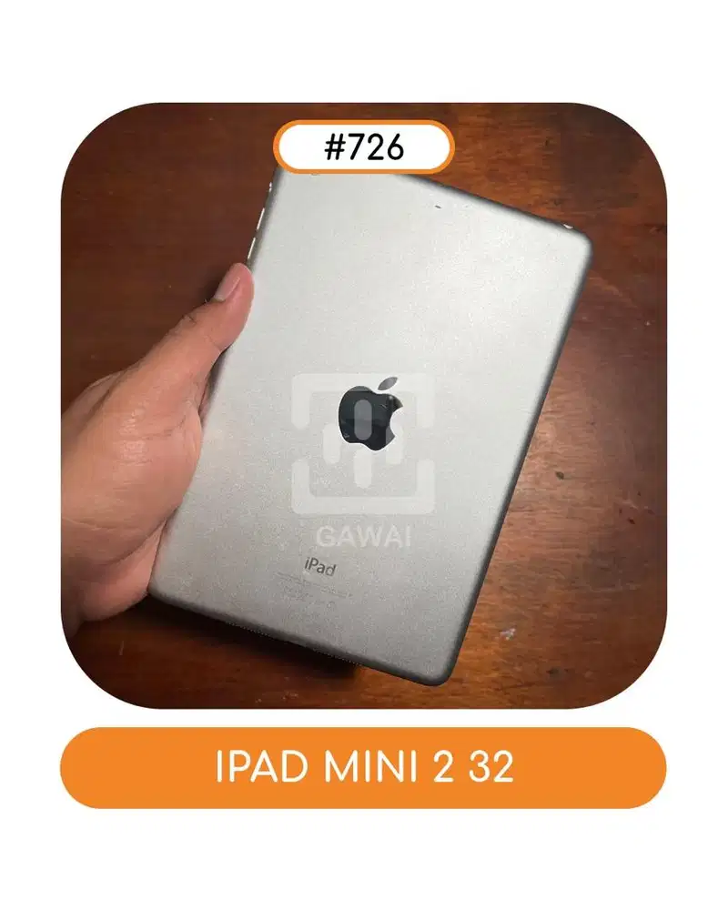 #726 Ipad Mini 2 Silver 32 WIFI