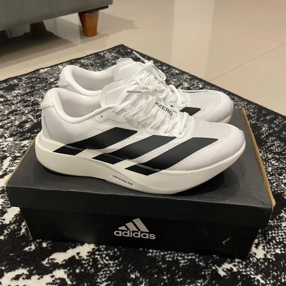Sepatu Running Adidas Adizero Evo SL White