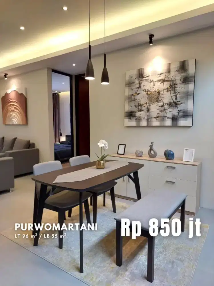 Dijual Rumah Keren Bonus Furniture di Purwomartani