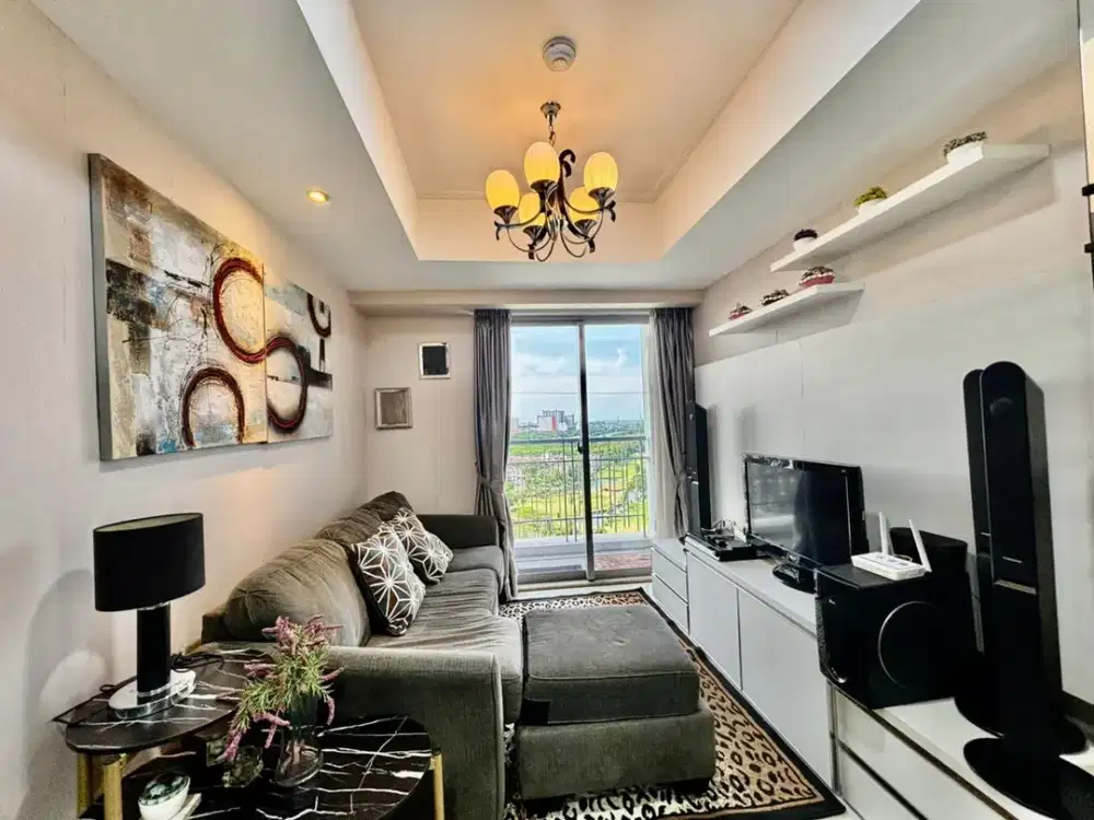 Disewakan Tahunan Apartemen The Mansion Jasmine Tower Bellavista 2BR Full Furnish Interior