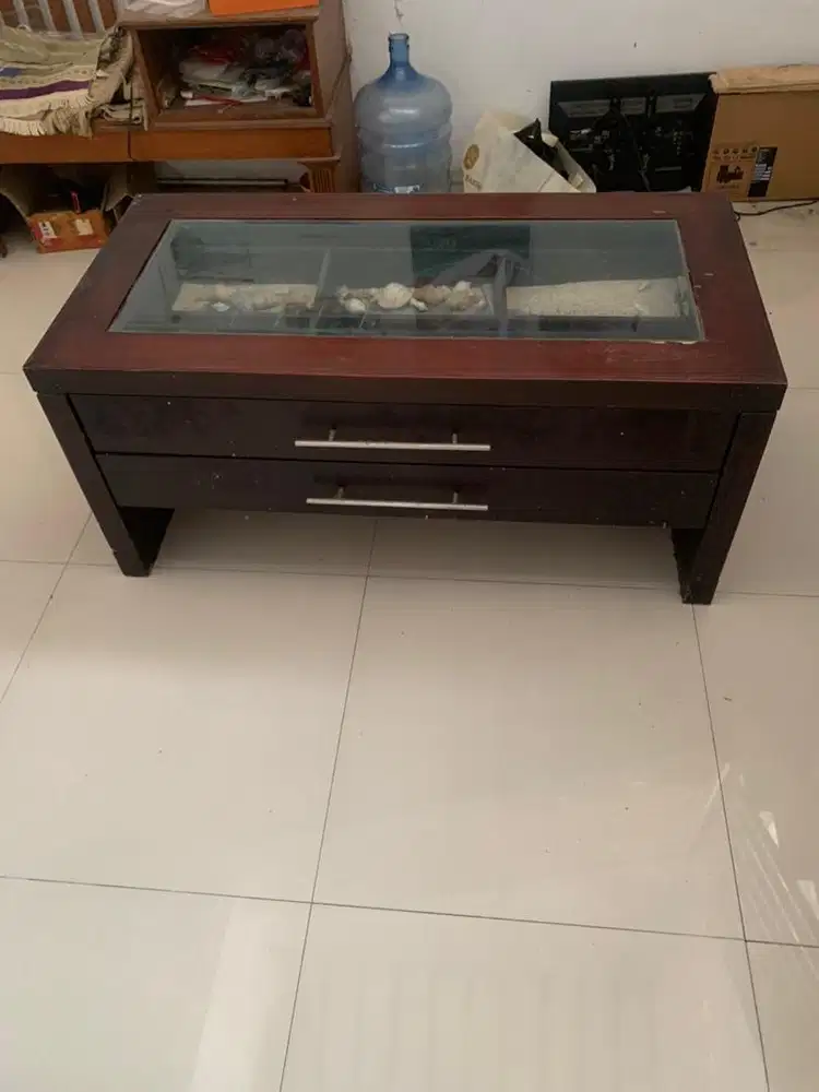 Meja Sofa Kaca / Coffee Table Second
