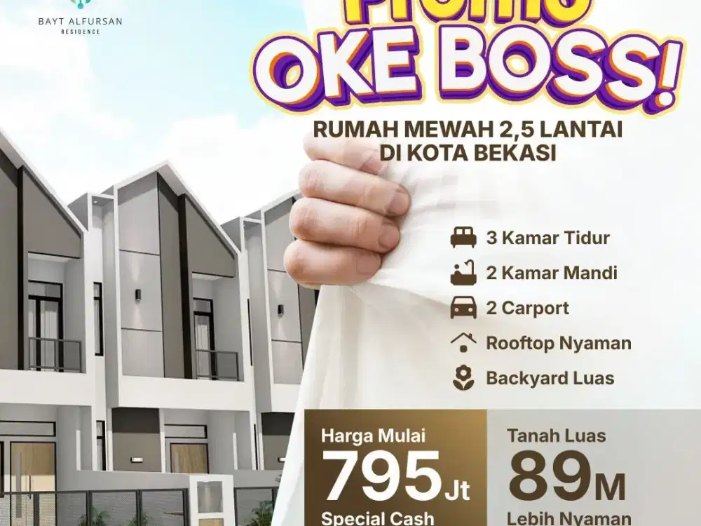 Jual Rumah MEWAH Mustikasari Mustikajaya Bekasi Kota 2,5 Lantai +ROOFTOP MURAH [ALBAYT]