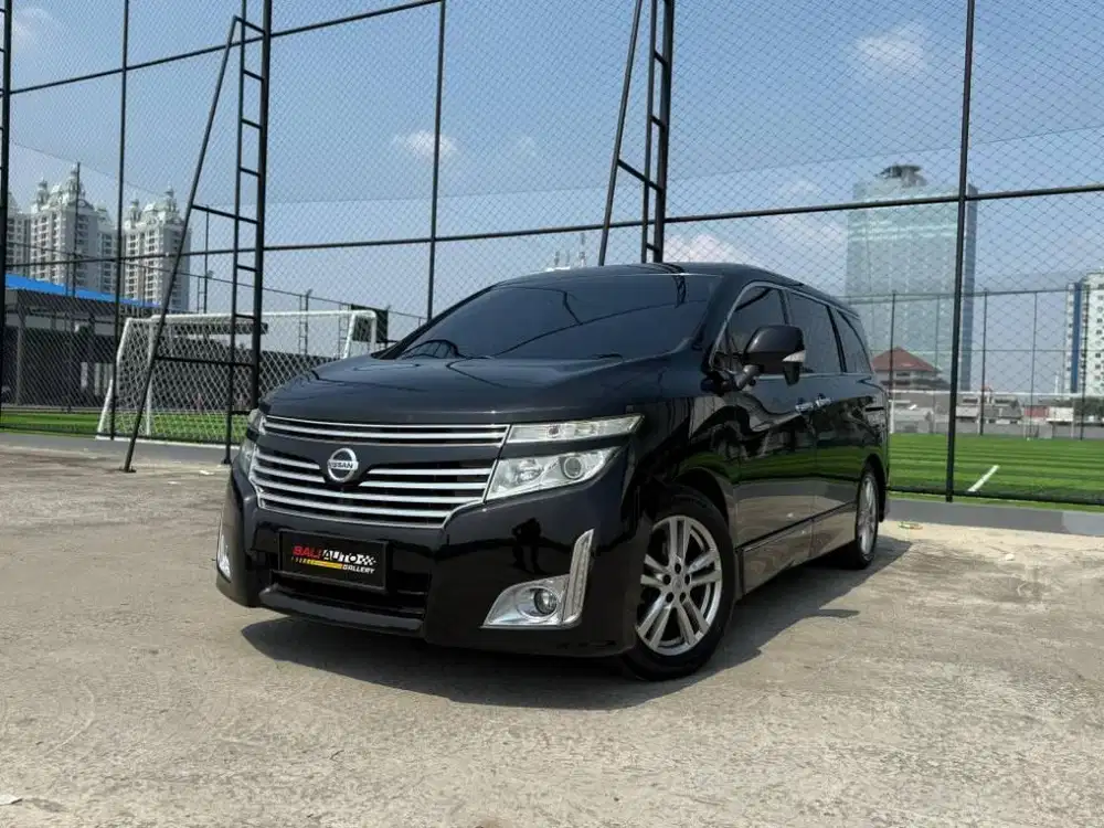 Nissan Elgrand 3.5 HWS A/T 2011 Hitam,KM 89 RB