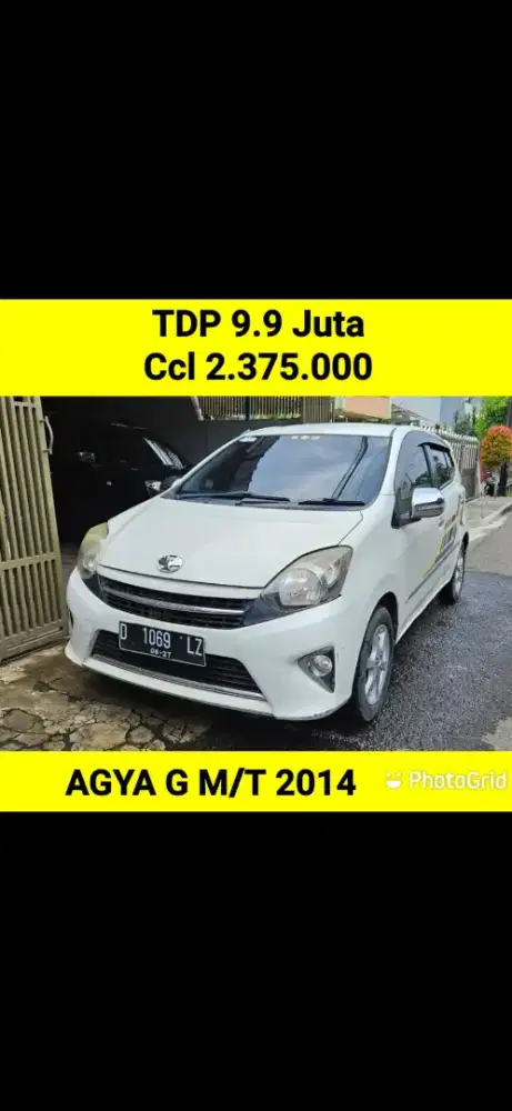 AGYA G M/T 2014 Terawat Baik Siap Pakai DP 9.9Jt