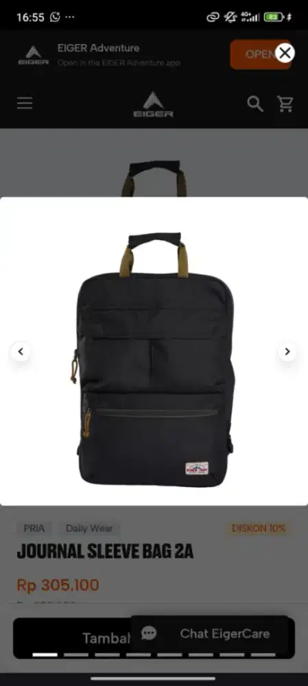 Tas eiger laptop