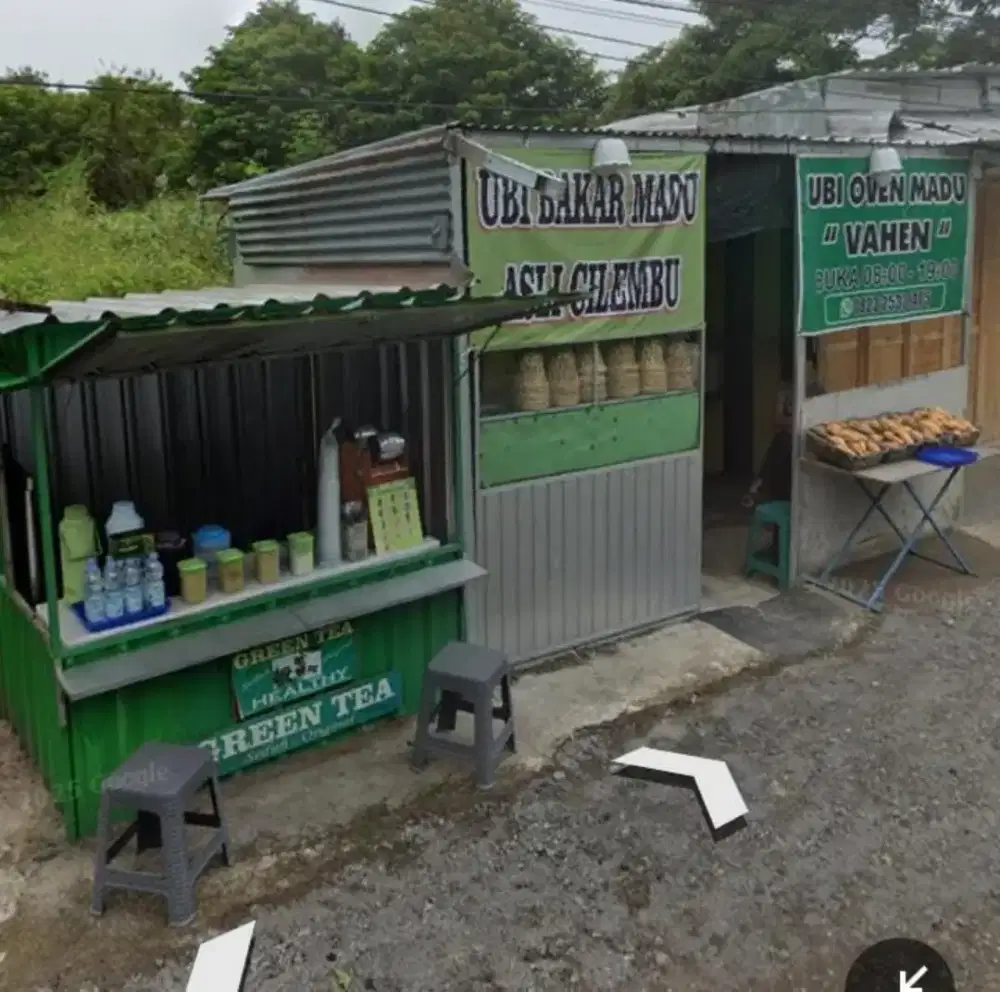 Jual Booth Teh Jumbo dan Bangunan 3 Lapak di pinggir JL.Waduk Cengklik