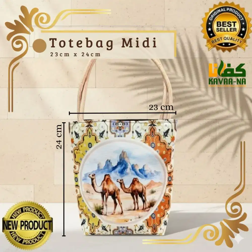 Totebag Wanita Midi Motif Unik