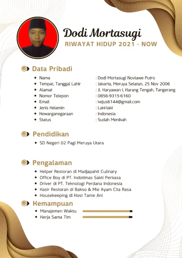 Mencari pekerjaan sebagai apa saja