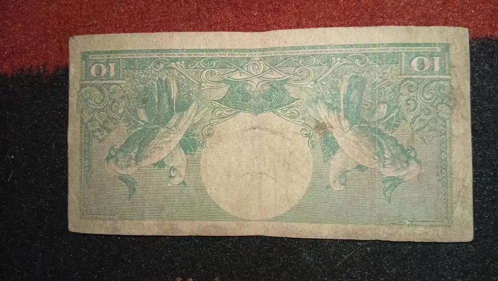 10 rupiah tahun 1959