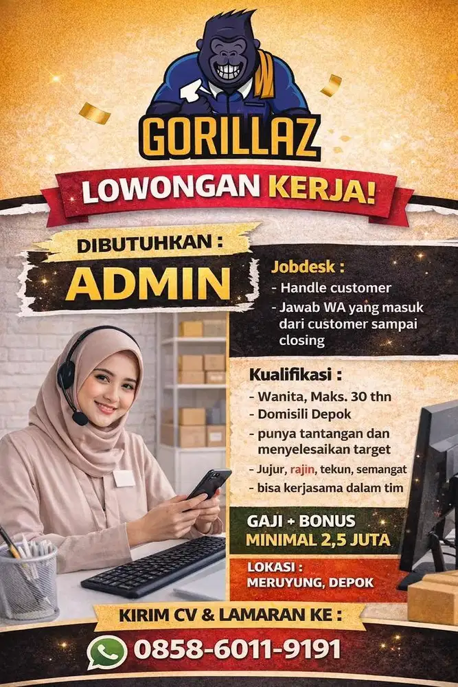 Admin Gorillaz Meruyung Depok