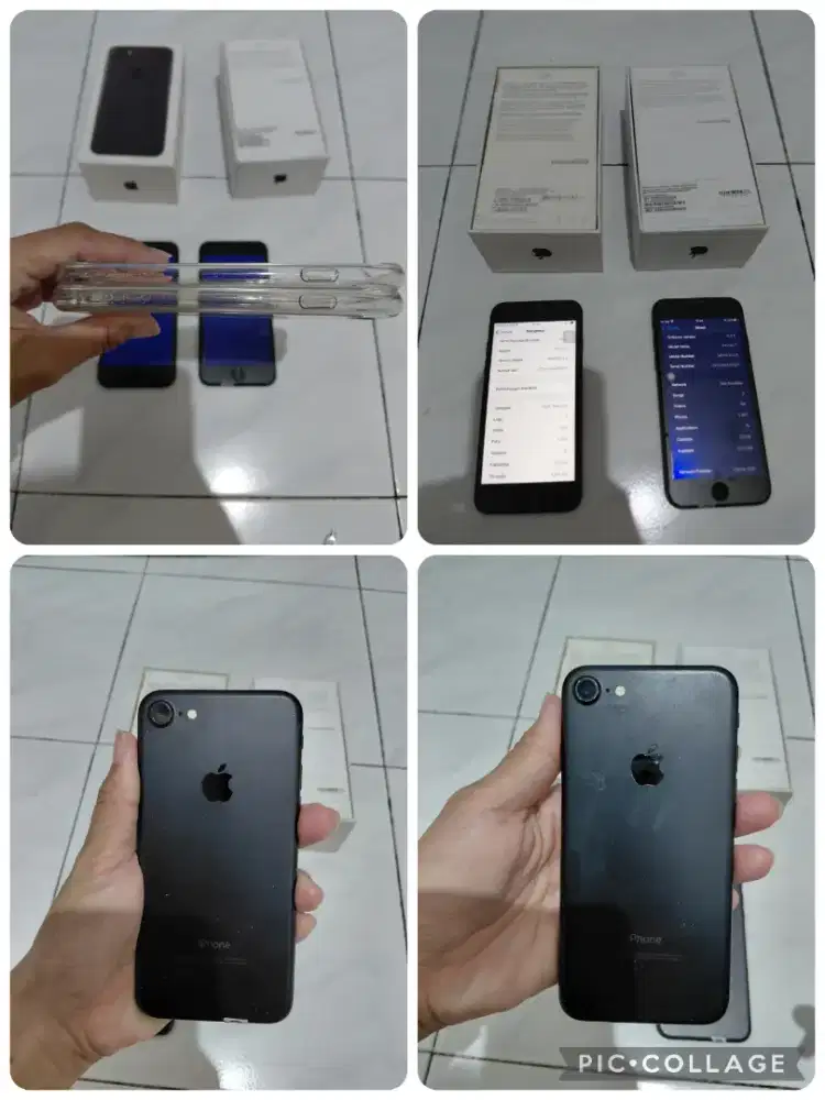 IPHONE 7 black normal lengkap