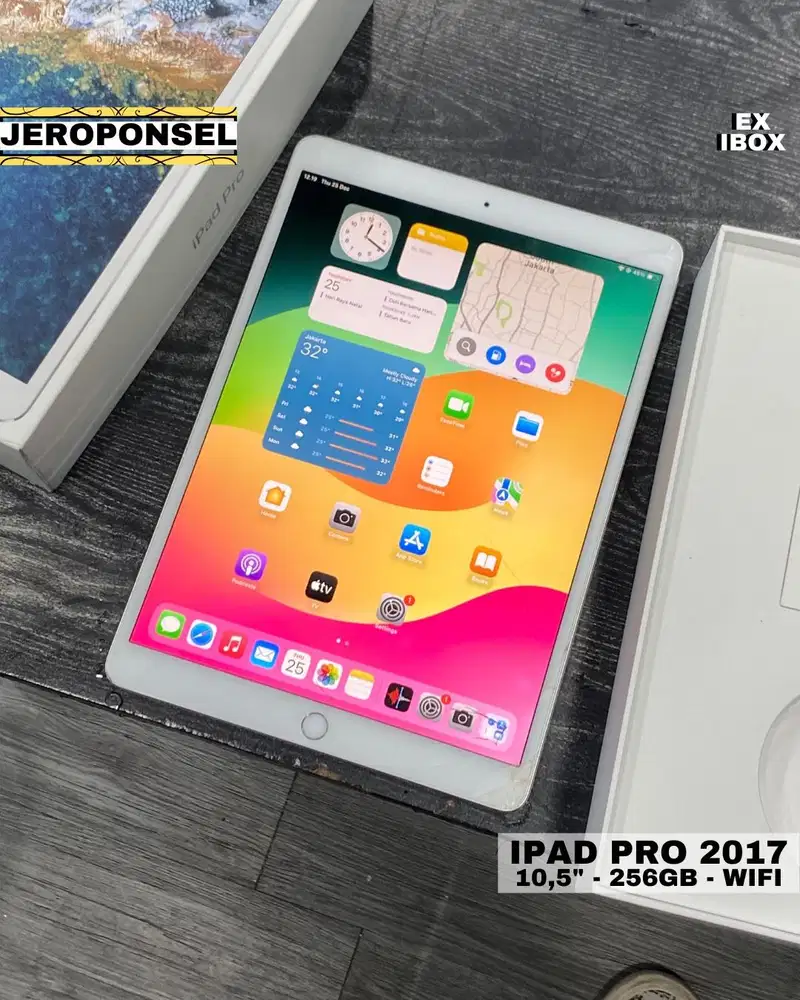 IPAD PRO 2017 10.5” 256GB WIFI ONLY FULL SET ADA MINUS