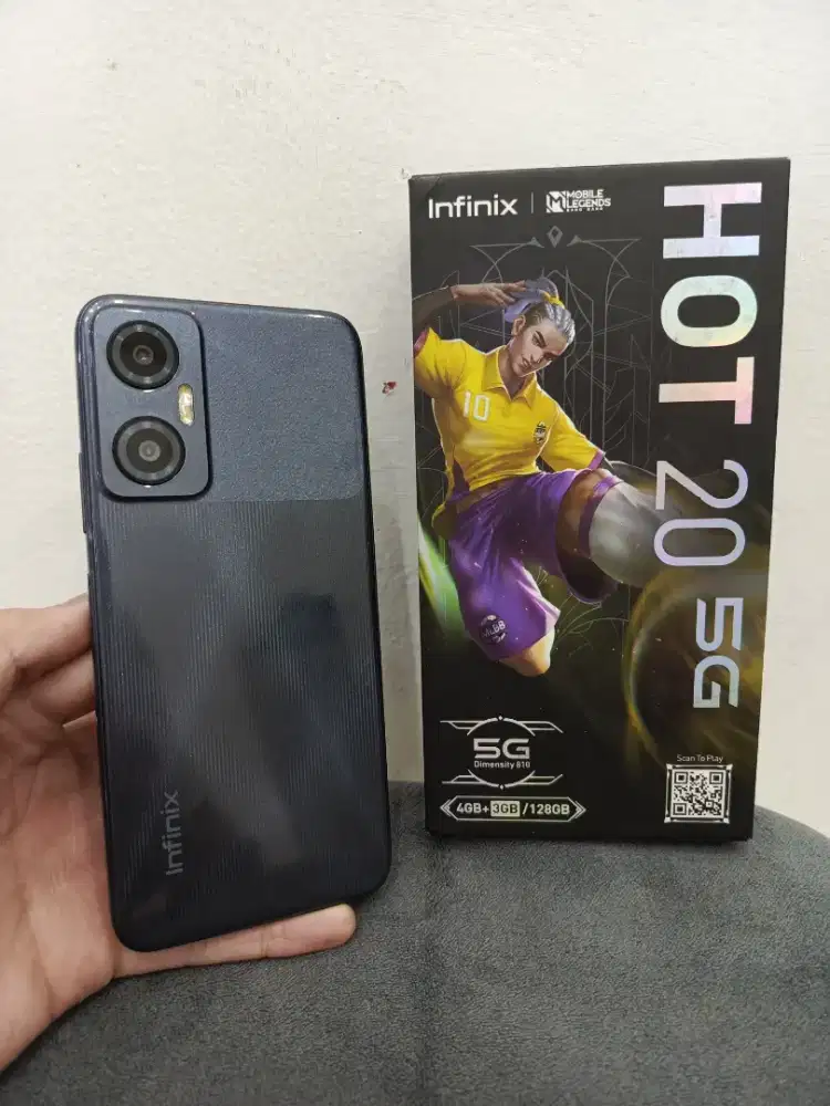 Infinix HOT 20 5G 4/128 Fullset Ori, Mulus, Nominus, Siap Pakai