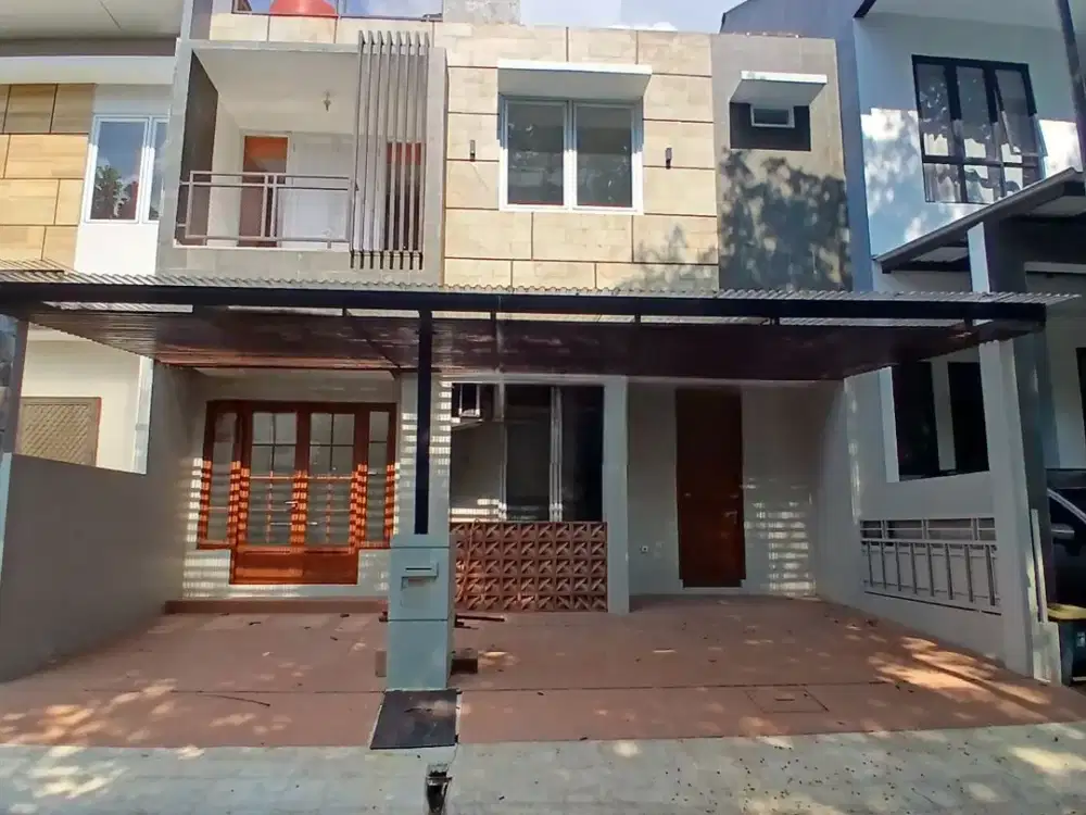 Jual Rumah Baru Renov Siap Huni Depan Taman Dalam Cluster Mahagony Bintaro