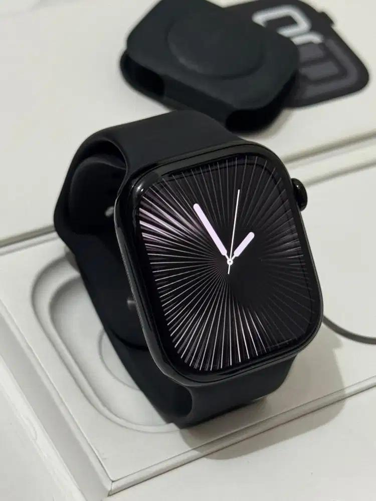 iBox Apple Watch Series 10 46mm Jet Black Fullset IC/B Garansi On 2026