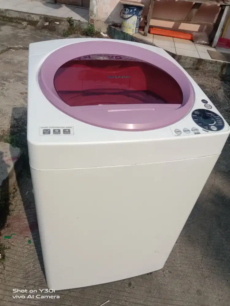 Mesin cuci Sharp 8 kg normal siap pakai dan kirim