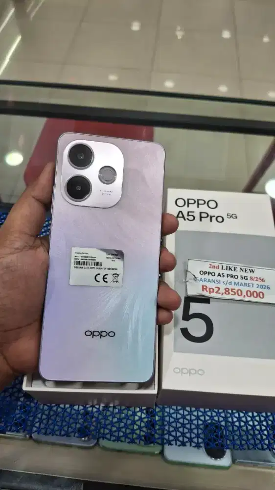 SECOND OPPO A5 PRO 5G 8/256GB. FULL SET MULUS LIKE NEW