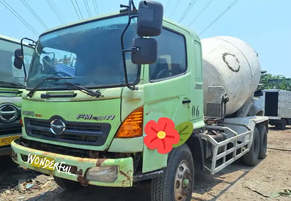 Hino Lohan Tronton 6×4 FM 260 TI Mixer 7-8 Kubik Bio Solar Fullors