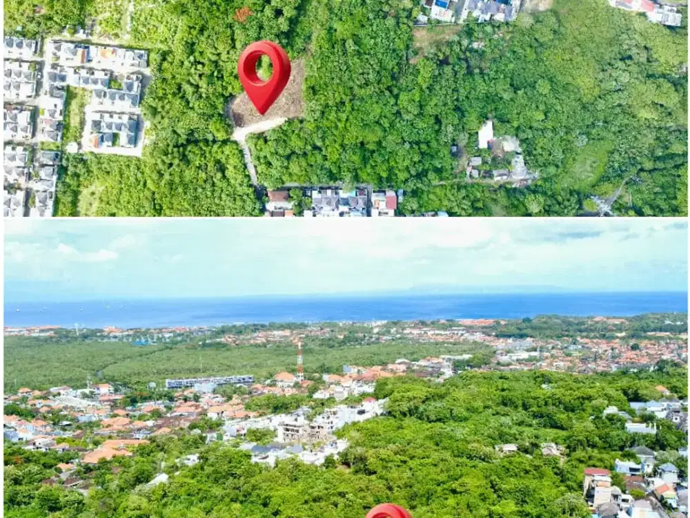 Tanah Kavling View Laut di Jl Mayaloka Nusa Dua