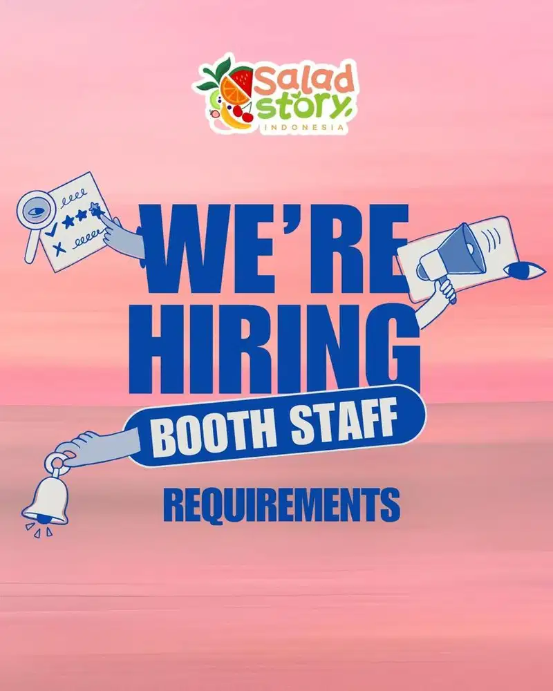 We are hiring booth staff