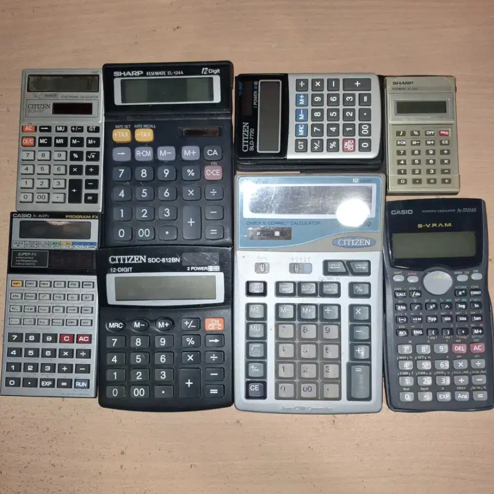 Kalkulator mix casio second bekas