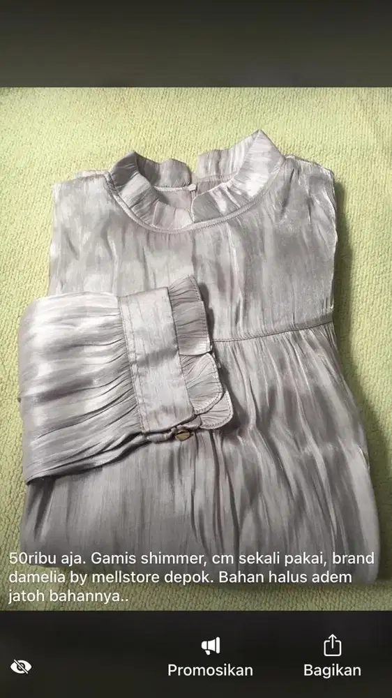 Gamis shimmer dress wanita