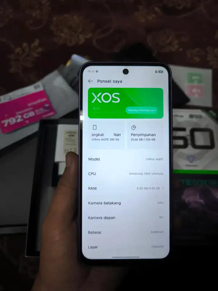 Not 50x 5g 8/256 fullset mulus