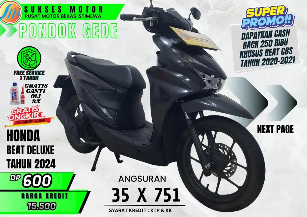 DP 600 CCLN 751 BEAT DELUXE 2024 PROSES MUDAH CEPAT BY WAWA