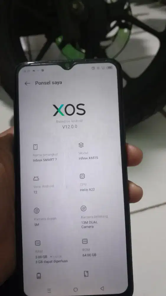 infinix smart7 3+3gb