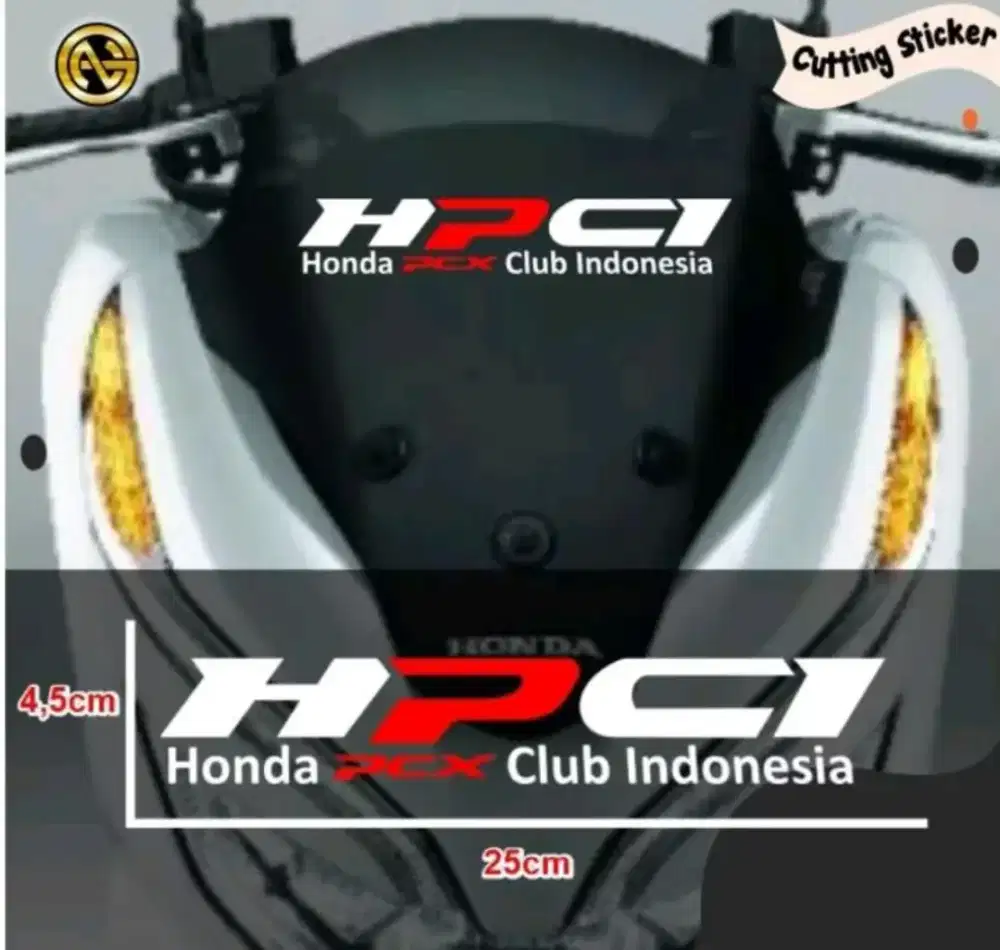 Stiker Komunitas Motor Honda PCX Club Indonesia ( HPCI )