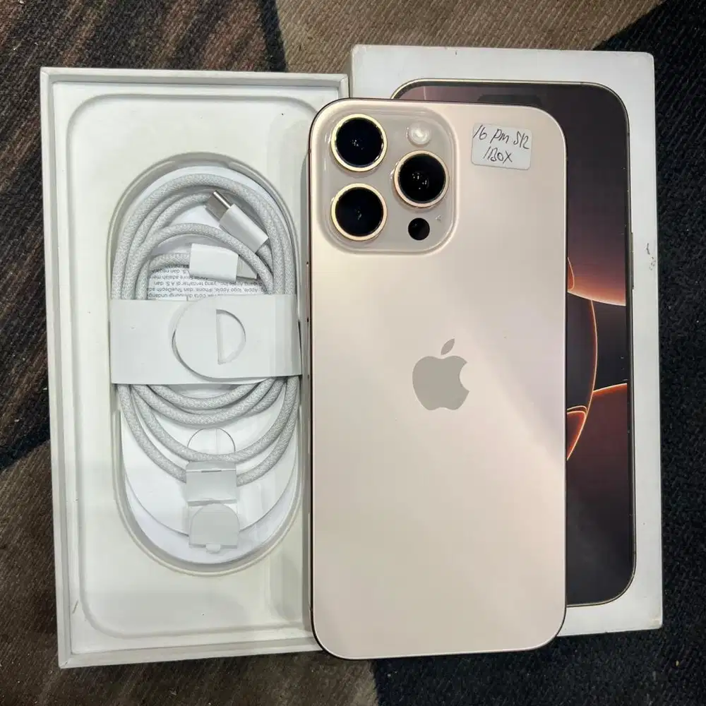 iphone 16 promax 512gb ibox pa/a garansi april 2026 full original