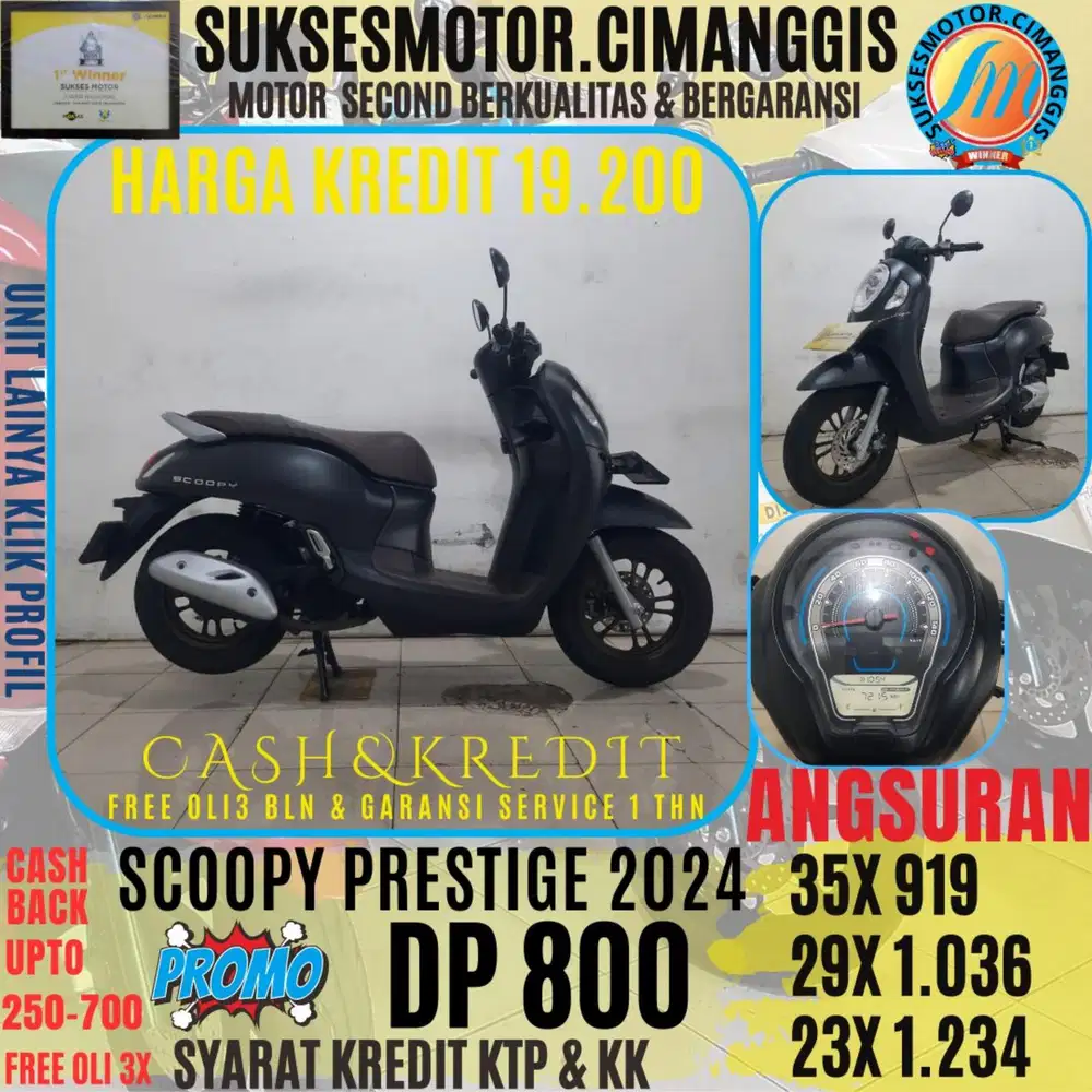 DP 800 CASHBACK UPTO 700 RIBU FREE OLI3BLN SCOOPY PRESTIGE
