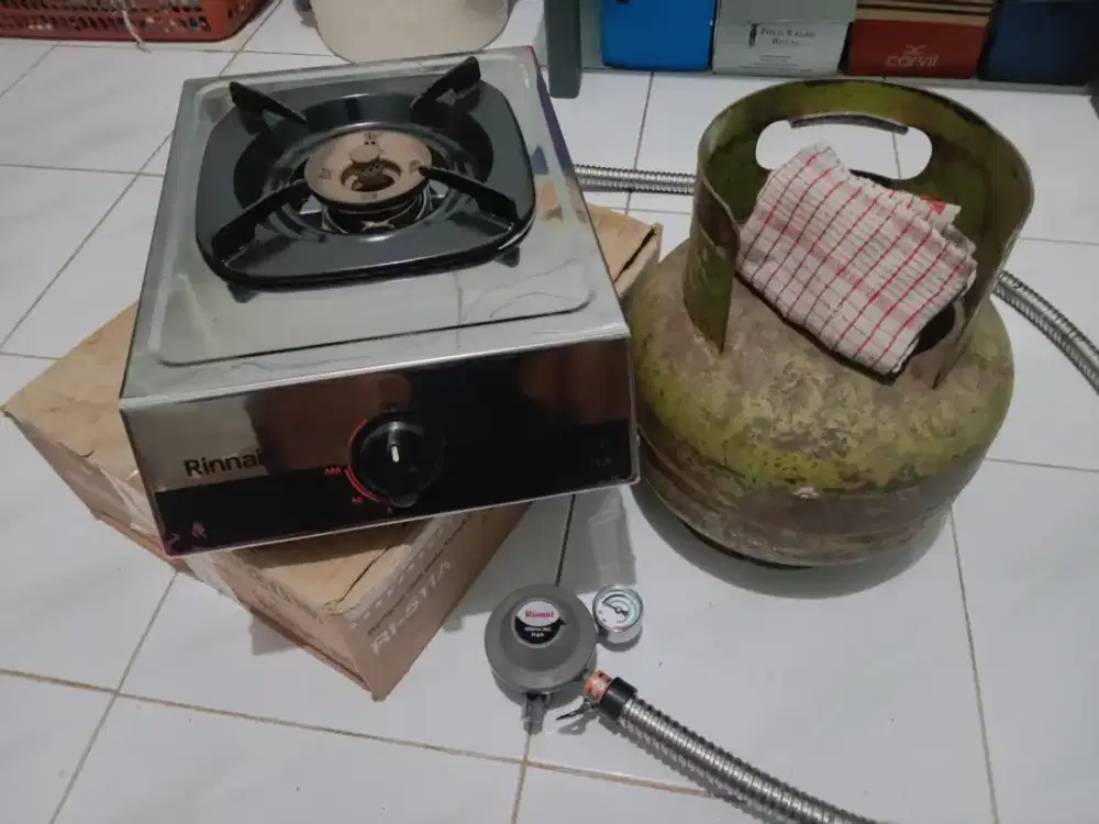 HRGA:375NET PAS KOMPOR RINNAI 1TUNGKU  YG API LILIN BUKAN BIASA,PANAM