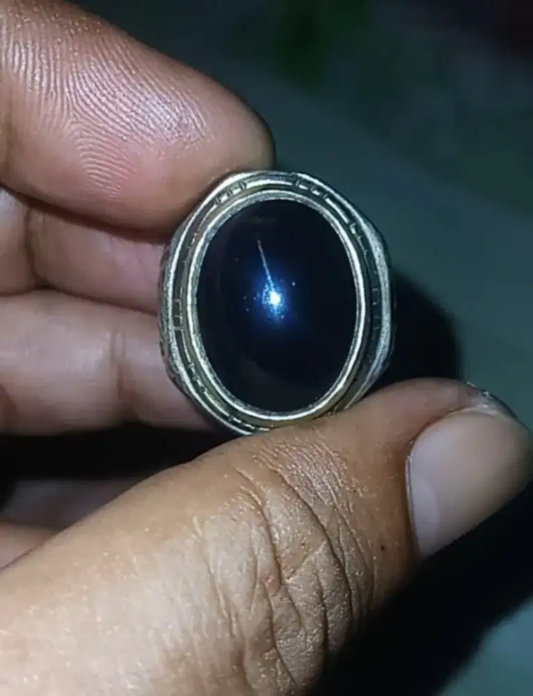 Batu cincin akik yaman wulung natural