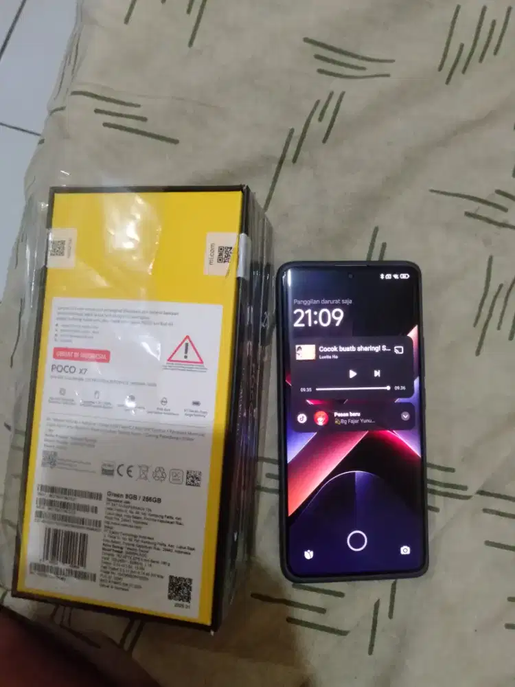 Poco x7 8/256 hijau fulset