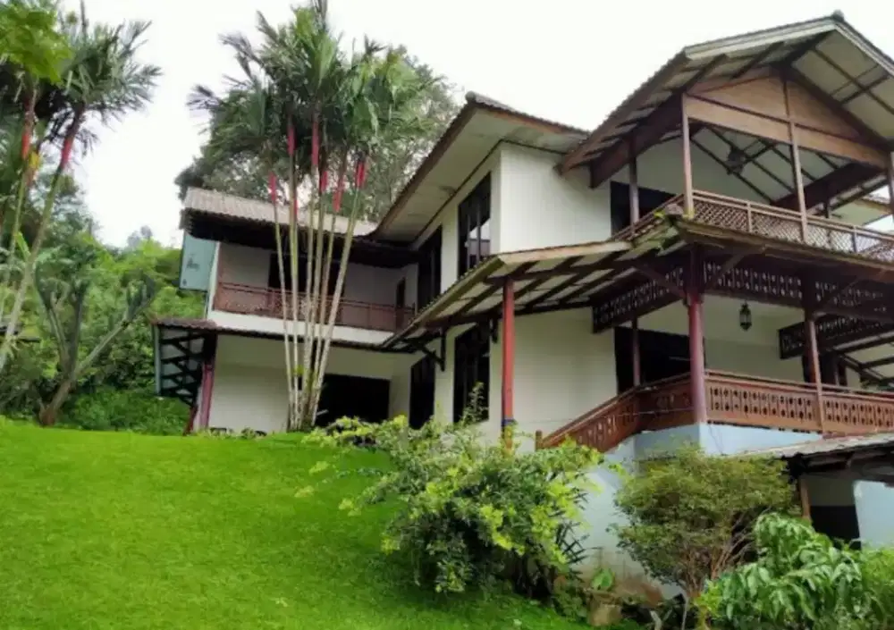 jual murah vila ada kolam renangnya lokasi dipuncak luas tanah 1167mtr