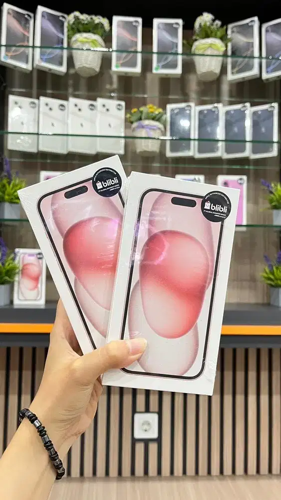 IPHONE 15 128 PINK NEW RESMI INDO